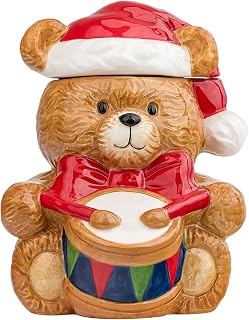 10 Strawberry Street Little Drummer Bear Canister