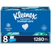 Kleenex White / 160 Count (Pack of 8) / 8 Box Tissues