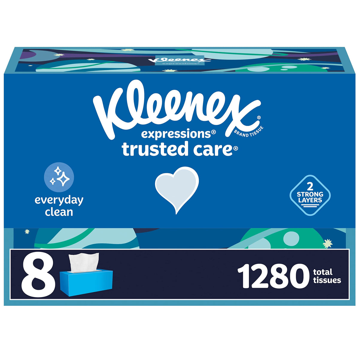 Kleenex White / 160 Count (Pack of 8) / 8 Box Tissues