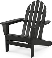 Polywood AD4030BL Classic Outdoor Adirondack Chair, Black