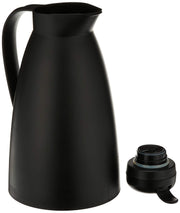 Glass Vacuum Frosted Plastic Carafe by Alfi – 33.8 Ounces, 1 liters, Plastic, Black, Model THRAG2800BK2