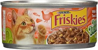 Friskies Canned Tasty Treasures Cat Food, Chicken, Tuna and Cheese, 5.5 oz, 5 Pack