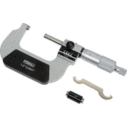 1-2" Digital Counter Micrometer by Fowler – 7.5"L x 4.25"W x 1.75"H, Alloy Steel, Gray/Black, Model 52-224-002-1