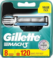 Gillette Mach 3 Razor Refill Cartridges 8 Count