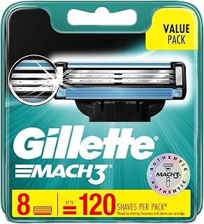 Gillette Mach 3 Razor Refill Cartridges 8 Count