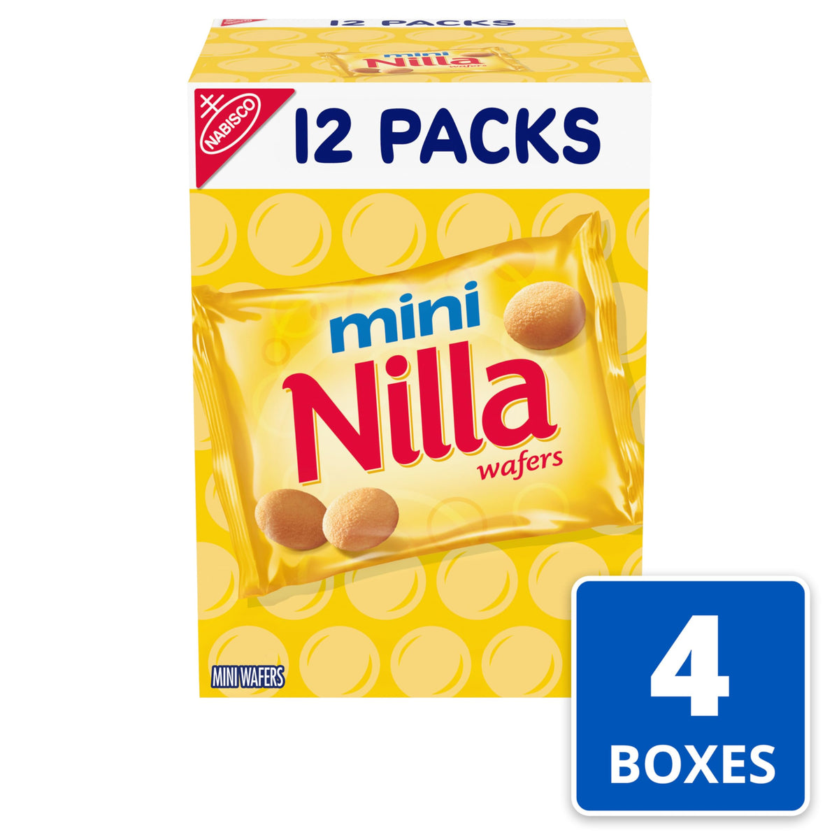 Wafers Mini Cookies by Nilla – 12 Ounce (Pack of 4), white, Pack of 4, Model 10044000031289