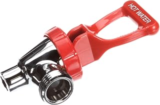 Fetco 1071.00011.00 Complete Faucet with Red Handle, Hwb-2000, 9" Height, 6" Width, 5" Length