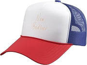 New Bedford Massachusetts Vintage Elegant Design Trucker Hat with Adjustable Mesh Back