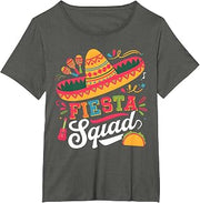 Cinco de Mayo Fiesta Squad Family Matching Group Adults Kids T-Shirt