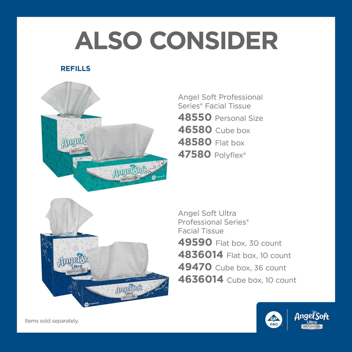 Angel Soft Ultra Professional Series Premium 2-Ply Facial Tissue () by Georgia-Pacific – 1 Count (Pack of 30), Paper, White, Pack of 30, Model 49590