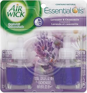 Air Wick 78473CT Scented Oil Refill, Lavender & Chamomile, 0.67oz, 2/Pack