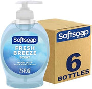 Softsoap Liquid Hand Soap, Fresh Breeze Scent, 7.5 fl oz pump, 6ct
