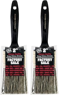 Wooster Z1101-2 Paint Brush, 2 Inch, Gray (Pack of 2)