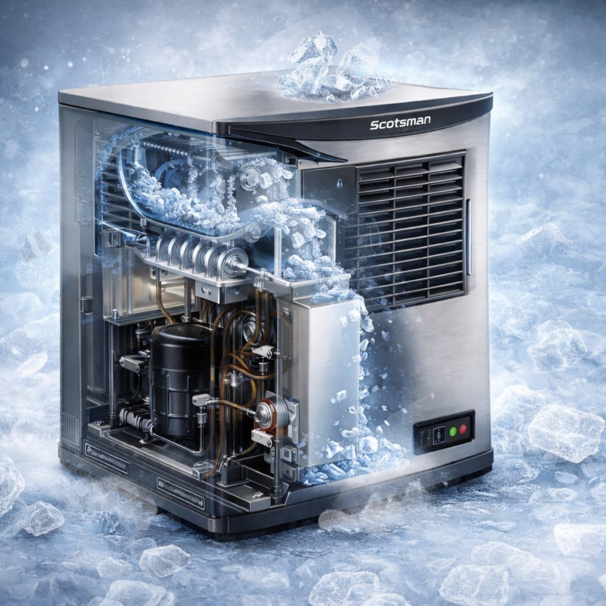 Scotsman 644 lb / Day - No Storage / 0.0 pounds / 1 Ice Machines