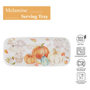 UP Melamine Serving Tray, Pumpkin Season Design, 15 x 6.5 Inch