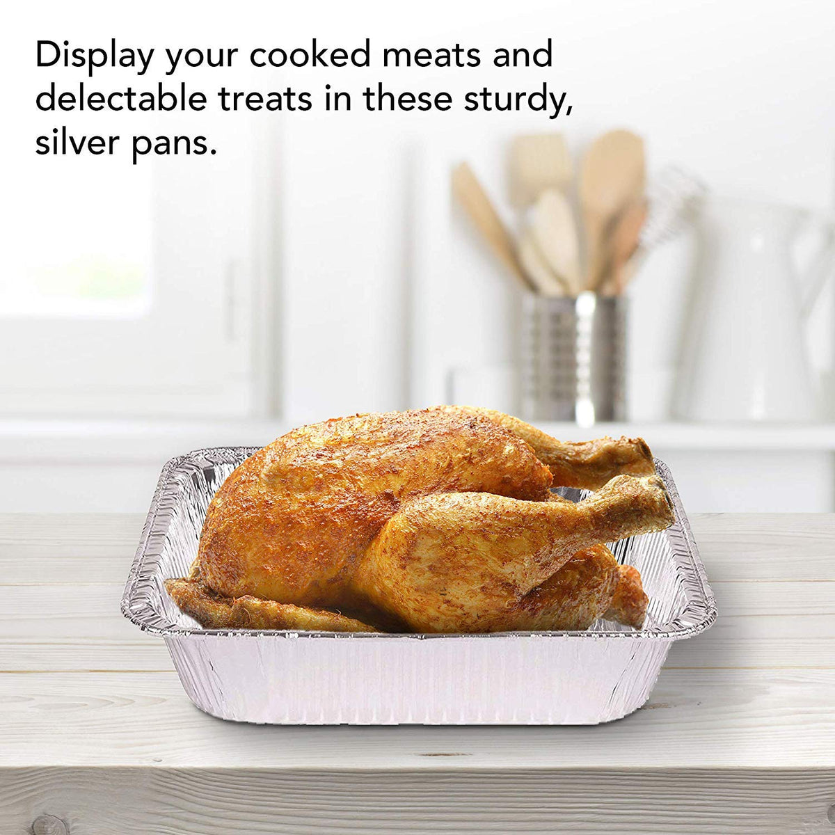 Stock Your Home 25 Pack W/Dome Lids / Silver / 3.0 quarts Disposable Cookware