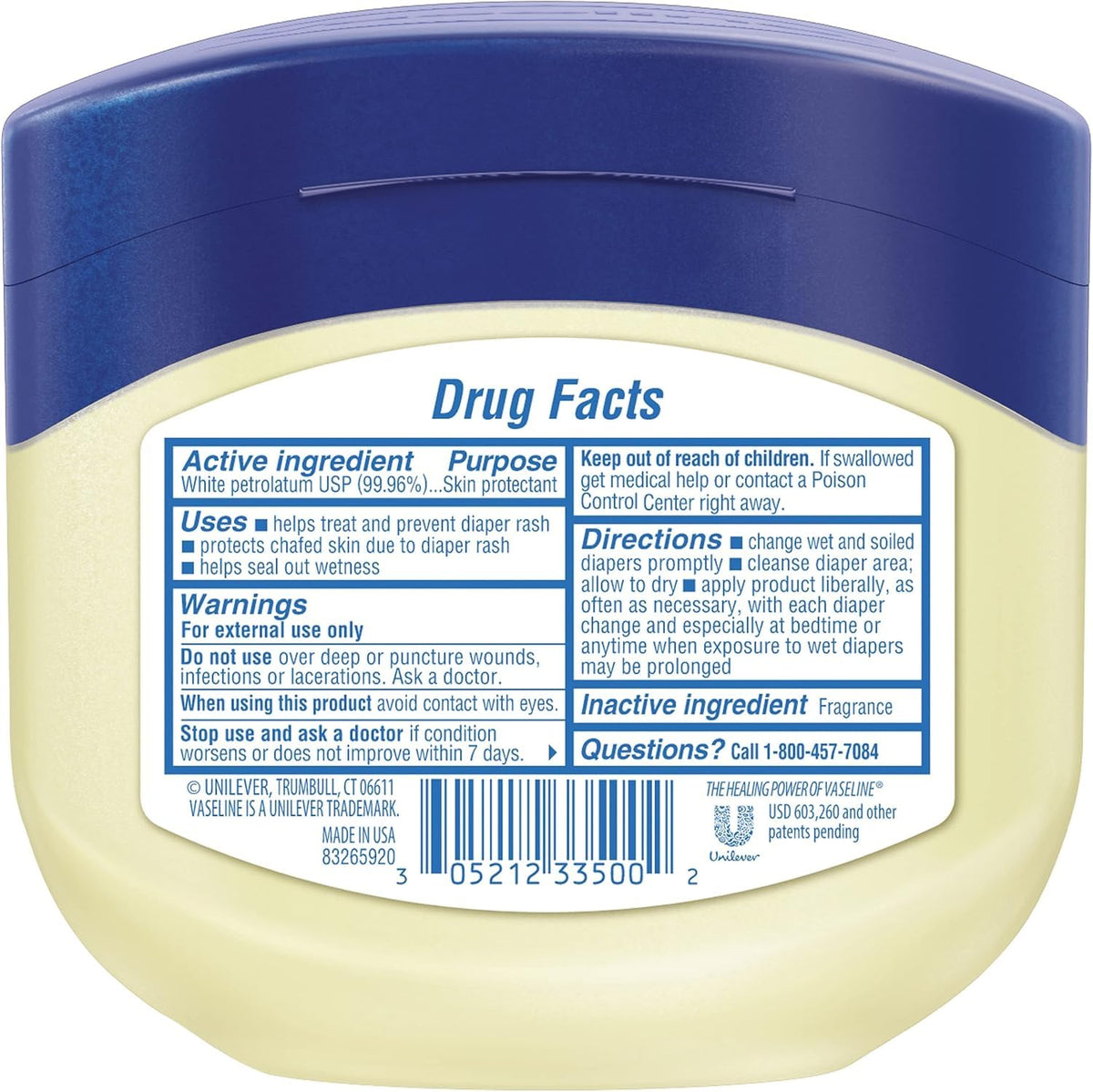 Original Petroleum Jelly 13 oz - Hypoallergenic Moisturizer for Dry Skin by Vaseline – 13 Ounce (Pack of 1), White