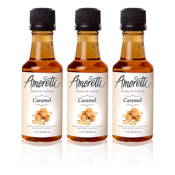 Premium Caramel Syrups 50ml 3 Pack by Amoretti – 5.07 Fl Oz (Pack of 1)