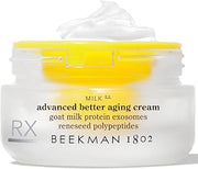 Beekman 1802 Milk RX Advanced Better Aging Face Cream, 0.5 fl oz | Collagen Moisturizer, 4x Retinol Alternative with Goat Milk Exosomes & Polypeptide, Firming Cream