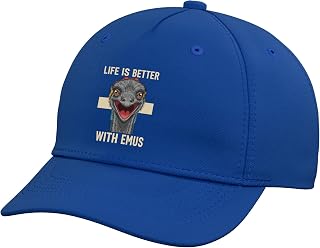 Bird Life is Better with Emus, Cheeky Emu Portrait Adjustable Baseball Hat