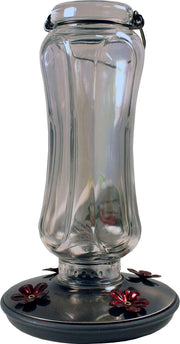 Hummingbird 16 Glass Nectar Feeder 4 ports by Perky-Pet – 16 ounces, Pack of 2, Model 8132-2