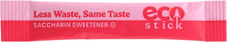 ecoStick Zero Calorie Sweetener Packets | Pink Saccharin | 2000 Count | Gluten Free