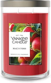 Yankee Candle Macintosh Scented Candle, 20oz Classic 2-Wick Tumbler with up to 80 Hour Burn Time