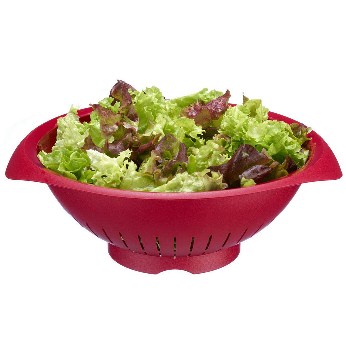 Germany Colander and Strainer with Wide Rim (Red) by Westmark – One Size, Plastic, Red, Model 2424227R