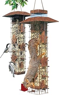 Perky-Pet Squirrel Be Gone Caged Bird Feeder [Set of 2]