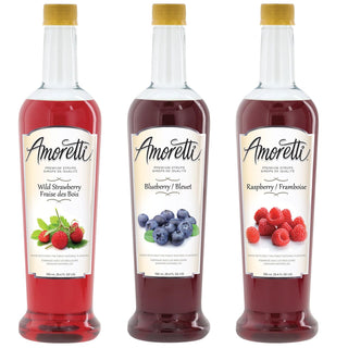 Berry Syrups 3 Pack by Amoretti – 25.4 Fl Oz (Pack of 1), Model 00-WW863I-12