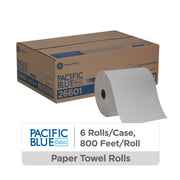 Pacific Blue Basic Recycled Paper Towel Rolls (previously branded Envision) by GP PRO () by Georgia-Pacific – Pack of 1, Paper, White, Model 26601