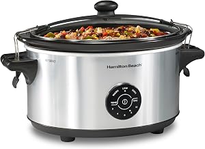 Hamilton Beach 7 Quart Stay or Go Portable Programmable Slow Cooker