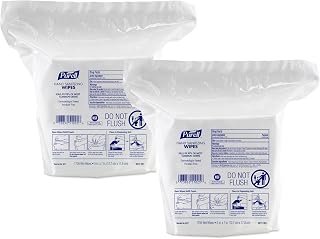 Purell® Hand Sanitizing Wipes, Citrus Scent, 1,700 Wipes Per Bag, Pack Of 2 Bags