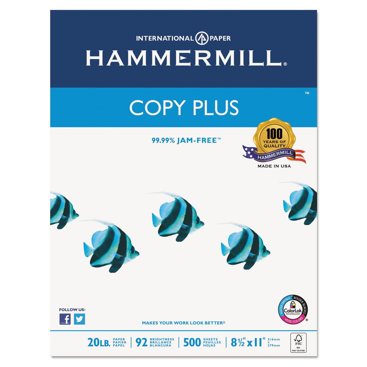 Paper for Copy Copy & Multipurpose Paper by Hammermill – White, Pack of 5000, Model 105007