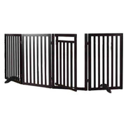 TRIXIE Espresso Brown / Tall / Convertible Wooden Pet Gate Door & Stair Gates