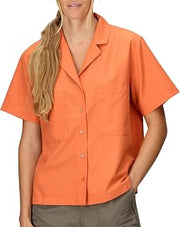 MARMOT Women's AirExchange UPF 40 Short Sleeve Camp Shirt - Lightweight Breathable Quick-Dry, Pomelo, X-Small