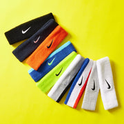 Swoosh Headband White/Black by Nike – フリーサイズ, Cotton, multicolor (white / black), Model BN2091