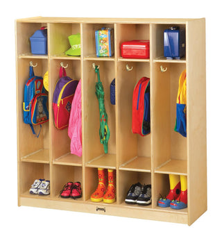 5 Section Coat Locker by Jonti-Craft – 1, Wood, Model 2681JC