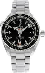 Omega Seamaster Planet Ocean GMT Black Dial Steel Mens Watch 23230442201001