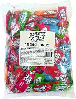 Adams & Brooks Hawaiian Punch Assorted Flavors Candy Chews, 3 Pound Bag (Pack of 1) - Individually Wrapped Bulk Chewy Fruity Candy for Party, Baby Shower, Buffet, Parade, Office Bowl- Kosher Certified