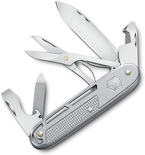 Victorinox Synergy X Alox Swiss Army Knife 10 Functions-Carry Clip, Silver