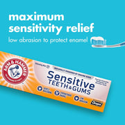 Sensitive Teeth & Gums Toothpaste 4.5 oz by ARM & HAMMER – 4.5 Ounce (Pack of 1), White
