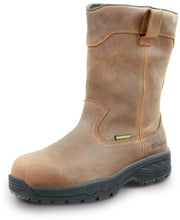 Unisex Brown MaxTRAX Composite Toe WP SRO Wellington 16.0 M by SR Max – 16, Rubber, Brown, Model Beaumont