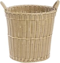 HUBERT Light Beige Display Basket - 16"Dia x 15"H