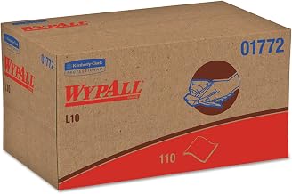 Wypall L10 SANI-PREP Dairy Towels, 10 1/2 x 10 1/4, White, 110/Pack, 18 Packs/Carton, Sold as 1 Carton