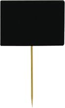 TableCraft Bamboo Chalkboard Pick, Wood Black, 12 x 0.3 x 6 cm