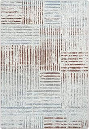 Joy Carpets Desert Cameo 5'4" x 7'8" Area Rug in Color Terracotta