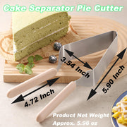 Suuker Cake Divider Tool, Stainless Steel Adjustable Slicer, Silver 5 Inch
