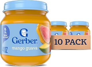 Gerber Stage 2 Mango Guava Baby Food, 4 Oz, 10 Pack