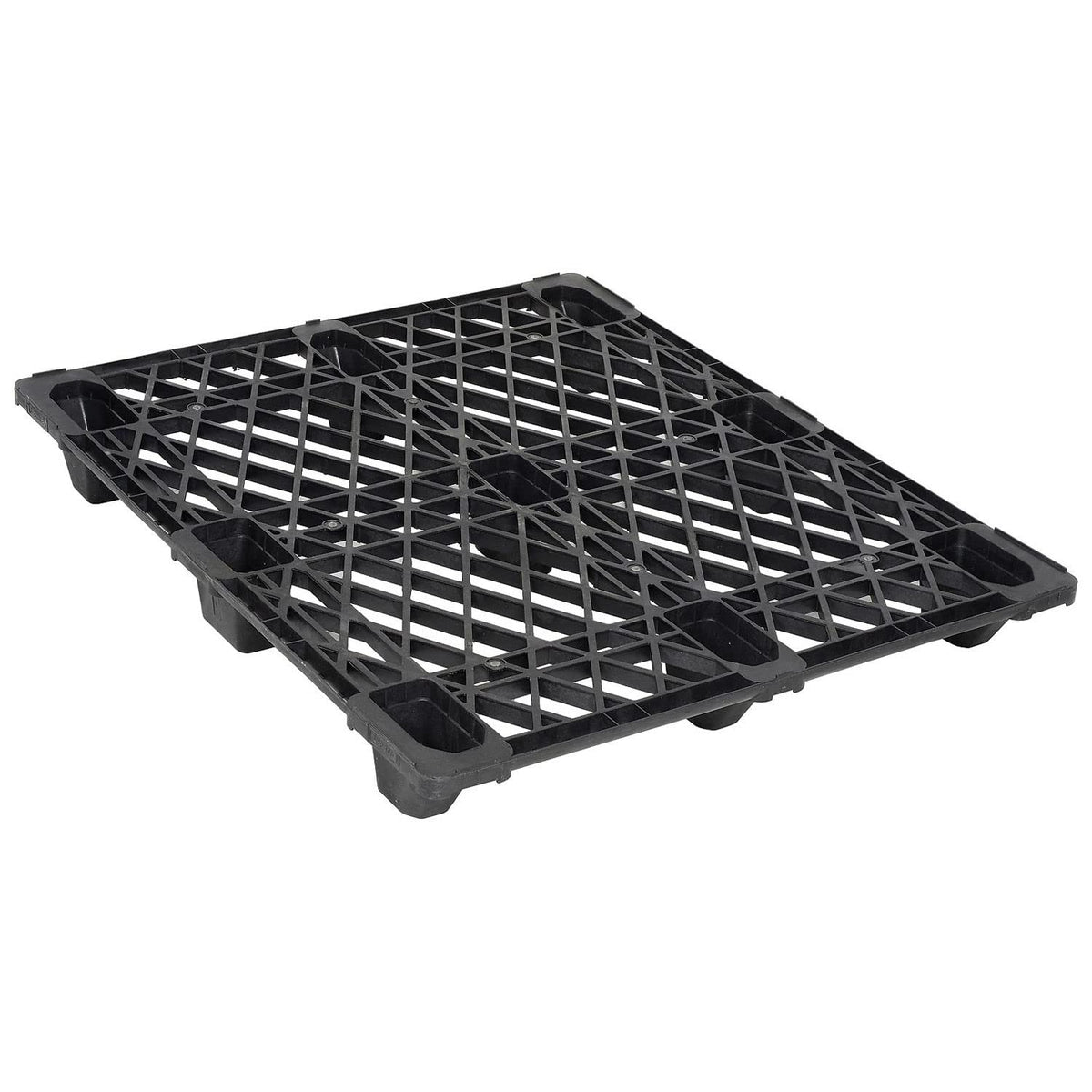 48x40 Plastic Nestable Shipping Pallet 2200 Lb. Capacity by Cabka – Black, Model CPP100ACM